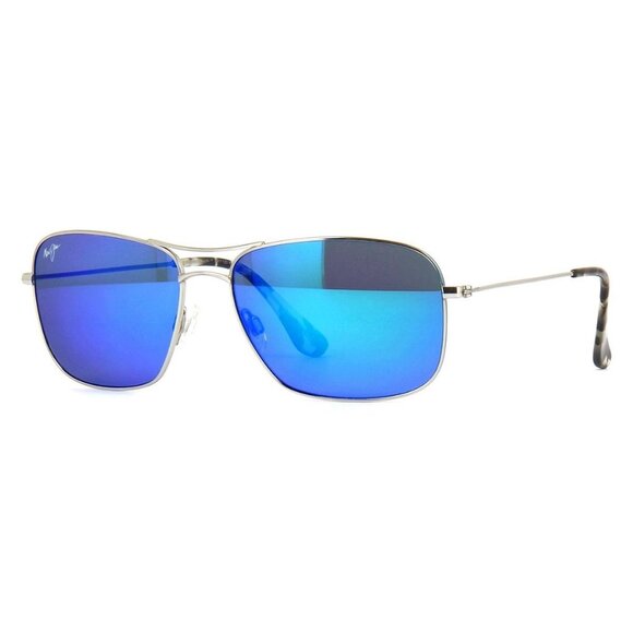New MAUI JIM Wiki Wiki Silver Polarised Aviator B246 17 Sunglasses Women - Picture 1 of 4